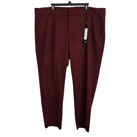 Liverpool Kelsey Trouser Super Stretch Trouser Pants Bourdeaux Burgandy sz 24 - Picture 2 of 14